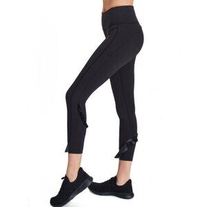 Urban Savage Ruffle Legging Black Size Small Gym Workout Pickleball Walking
